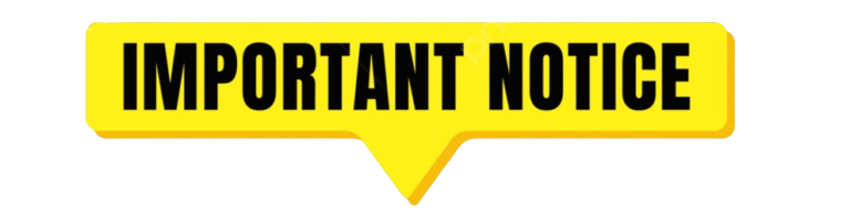 Important Notice